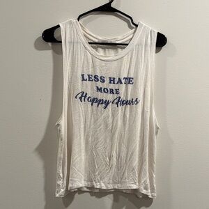 Daydreamer White Tank Top